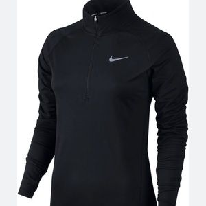 Women Nike dri-fit black long sleeve running shirt
